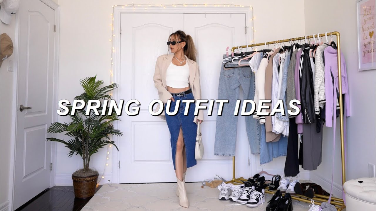 SPRING OUTFITS 2023 🌼 casual & trendy style lookbook - YouTube