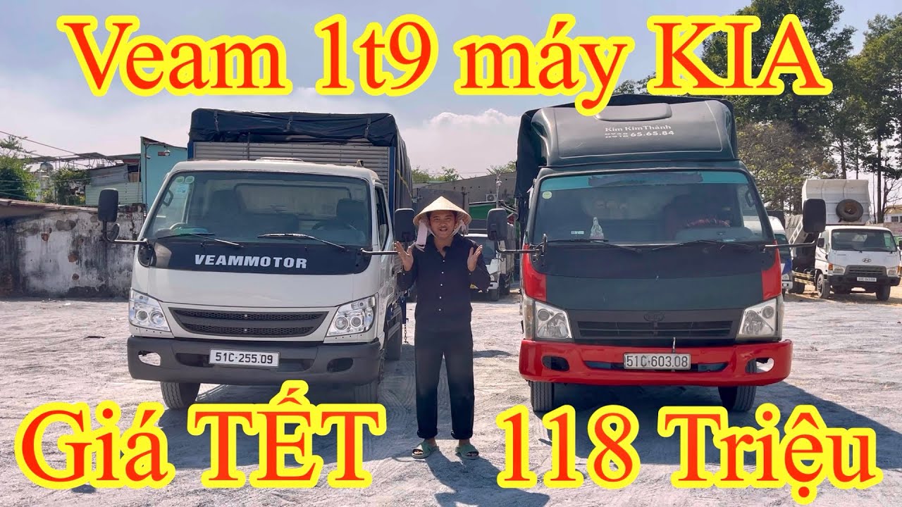 Xe tải khởi nghiệp mùa TẾT/ VEAM 1t99 máy KIA giá chỉ từ 118 Triệu/ Hotline: 0783363935 - Hiệp