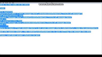 VBS basic Message Box tutorial (Dim msgValue)