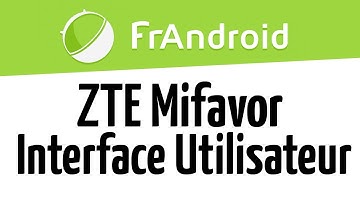 ZTE Mifavor Interface Utilisateur