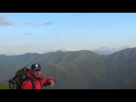 ხედი მყინვარწვერზე რკინის მთიდან