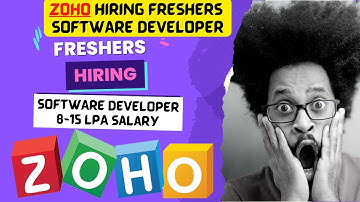 ApPlY EaSy | ZOHO IS Hiring | FrEsHeR- 3yr| SOFTWARE DEVELOPER | ANY GRADUATE  | 8-15 LPA Salary |