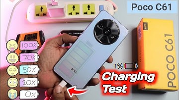 Poco C61 Charging Test with Box Charger ⚡ 0to 100% + Heat Test 🔥 in Hindi.