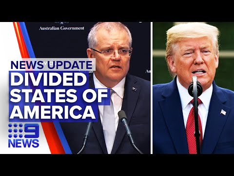 Military will be deployed to stop riots, Donald Trump calls Scott Morrison | Nine News Australia