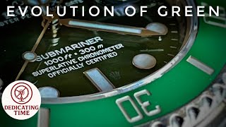 Rolex - Evolution of green. Kermit, Hulk, Starbucks and Sprite