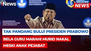 Download Lagu Prabowo Dukung Guru Marahi Anak yang Nakal, Tak Peduli Meski Anak Jenderal | Breaking News (28/11) MP3