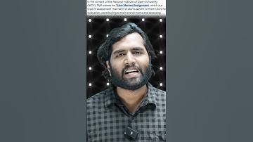 NIOS TMA Marks: What