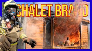 Chalet fire  VOLUNTEERS DUTCH FIRE FIGHTERS
