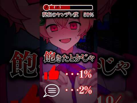 ヤンデレ度が100%になったらヤバいことに・・・　#アニメ #Shorts