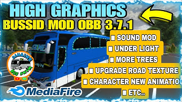 HD HIGH GRAPHICS MOD BUSSID 3.7.1 / ENGINE SOUND  MOD (PIPE) // MEDIAFIRE DOWNLOAD/ DAMAINE BUS SKIN