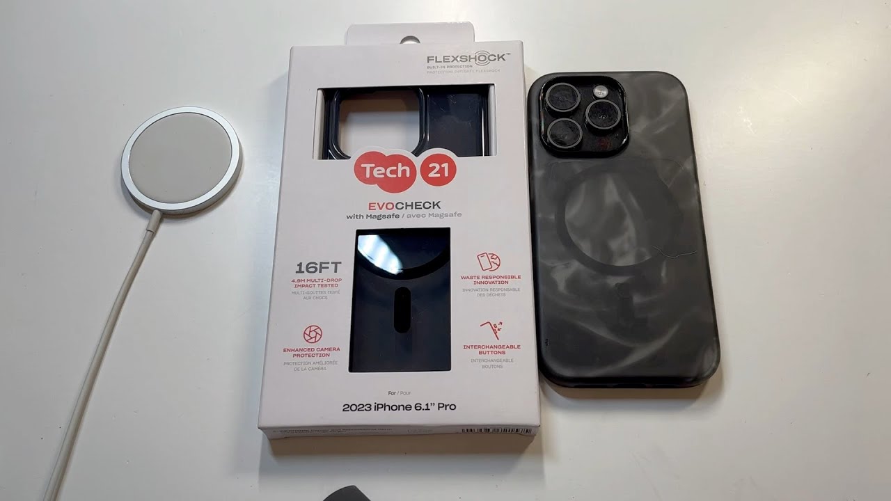 tech 21 Evo Check Case for Apple iPhone 15 Pro Smokey Black Review 