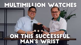 A successful man's multimillion watch collection