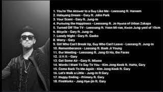 Kang Gary (개리) - Greatest hits playlist with Leessang, running man, etc