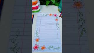 border designs, easy Project Border, paper border designs #art #border #drawing