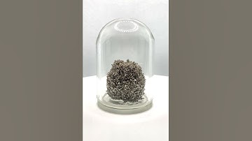 Ytterbium crystals cluster glass dome