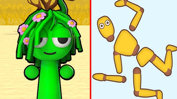 Sprunki Survival Vs Ragdoll Break - I Found All Max Level Most Epic ASMR Gameplay