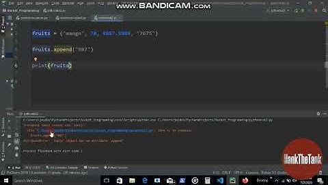 Python Tutorial 6: Tuples