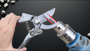 How to Sharpen Pruning Shears to Razor Sharpness That Few People Know About! Great Idea