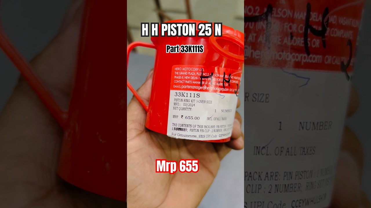 Hero Bike 25N PISTON 😳 