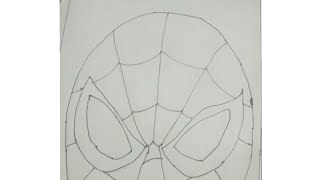 Spider Man face mask | easy pepper sketch drawing