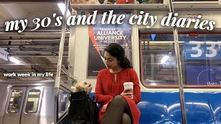 30'S AND THE [NY] CITY: work week in the life of a business analyst in nyc (hybrid long work days)