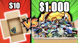 $10 Beyblade Mystery Box VS $1000 Beyblade Mystery Box!! screenshot 5