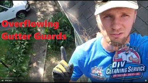 Gutter Cleaning- Cleaning a 2 story house  with gutter guards in Zebulon NC