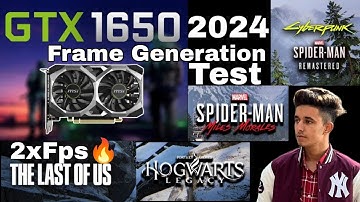 GTX 1650 Frame Generation Test Benchmarks #fsr3 #gtx1650 #framegeneration