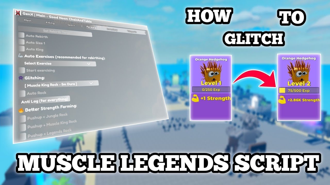 [OP🔥] Скрипт для Muscle Legends | GenX | Без ключа | Pastebin | Как взломать питомца |
