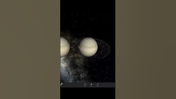 Two saturns collide in Universe Sandbox 2 #shorts