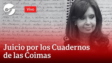EN VIVO: SEGUNDA AUDIENCIA DEL JUICIO POR LOS CUADERNOS DE LAS COIMAS CONTRA CRISTINA KIRCHNER