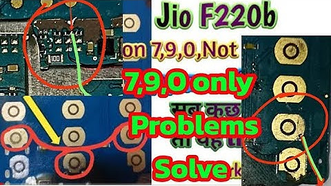 Jio F220B 7-9-0- Keys Not Working जिओ f220 7-9-0- कीपैड काम नहीं कर रहा है🚫