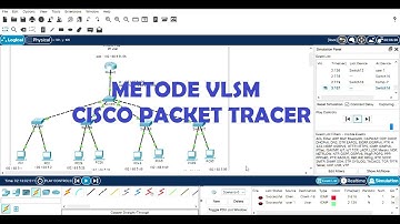 Pengalamatan Jaringan dengan Metode VLSM menggunakan Aplikasi  Cisco Packet Tracer