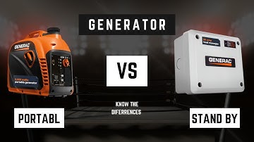 Portable vs Standby Diesel Generators ⚙️ Key Differences You Should Know!