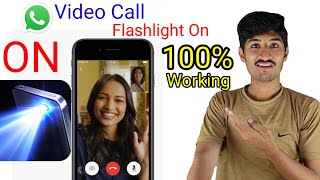 how to turn on flash during video call/whatsapp video call flashlight on kaise kare screenshot 5
