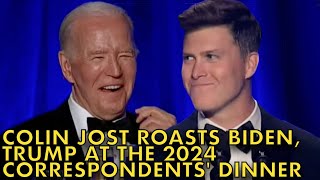 SNL's Colin Jost Roasts Biden, Trump, News Media at the 2024 White House Correspondents' Dinner