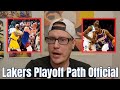 Lakers nba playoff path officially laid out