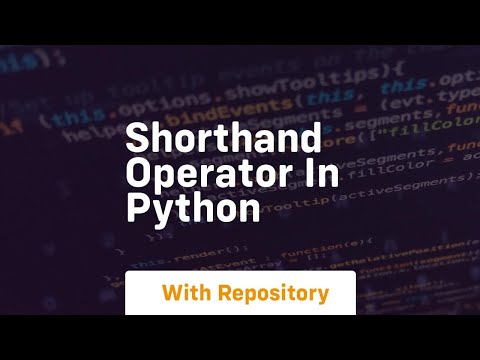 shorthand operator in