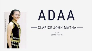 Clarice John Matha - Adaa (Lyric & Chord Cover)