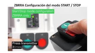 ZBRRA Configuración del modo Start / Stop, por SE