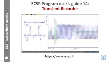 Circuit simulation www.ecsp.ch: transient recorder TR and data export to csv [circuit simulator]