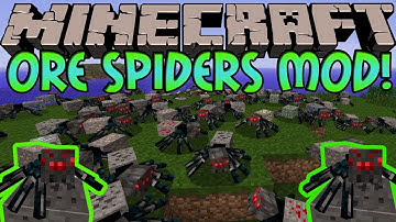 Minecraft: Ore Spiders Mod! Walking Ores?!?! (1.5.2)