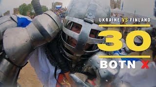 Buhurt Tech TV GoPro | BOTN X 30vs30 Ukraine vs Finland 60fps
