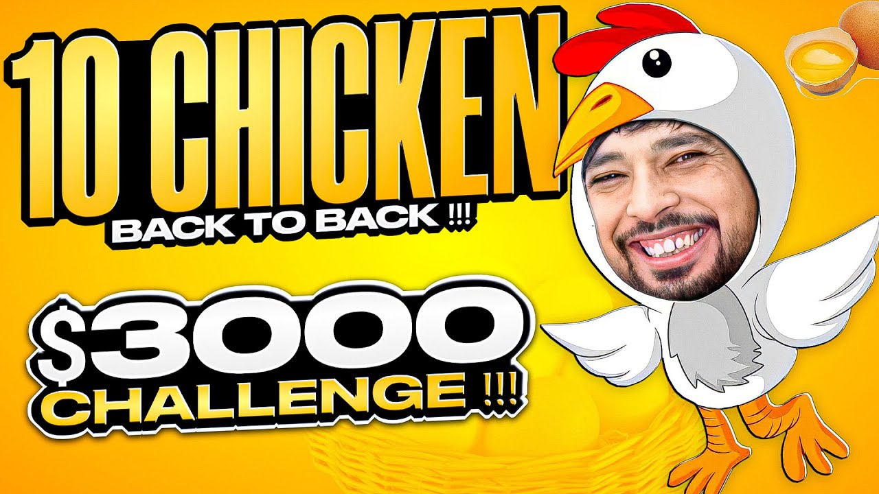 $3000 CHALLENGE BACK TO BACK 10 CHICKEN DINNERS - PUBG MOBILE - FM ...