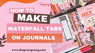 How to create waterfall tabs on your journals with @JennieJoy.Journals #journal #stickers