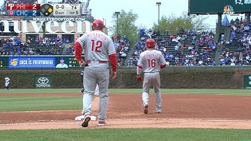 PHI@CHC: Hernandez collects four singles vs. Cubs