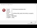 Resolvendo o o erro C:/Windows/windows.Vbs