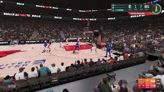 NBA 2K23 Look at this dunk w/ side line view  !!!!