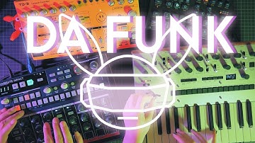 Daft Punk - Da Funk | Cover Jam with DrumBrute Impact, TD-3, Digitakt, Monologue
