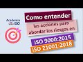 Riesgos ISO 9001 versión 2015